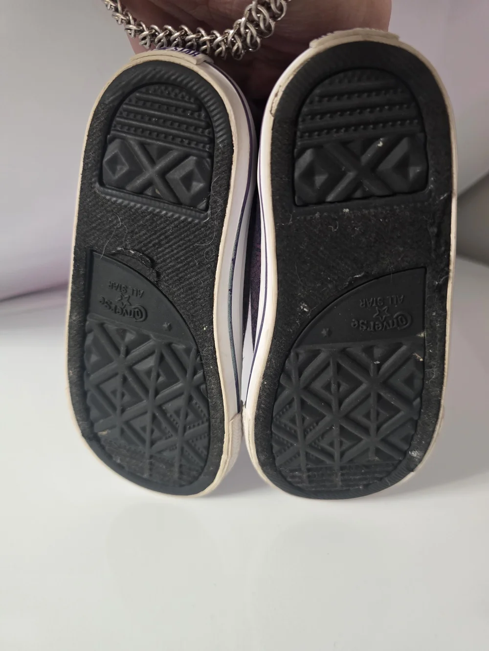 Purple Kids High-Top Sneakers with Mermaid Graphic
